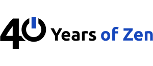 40 years of zen logo
