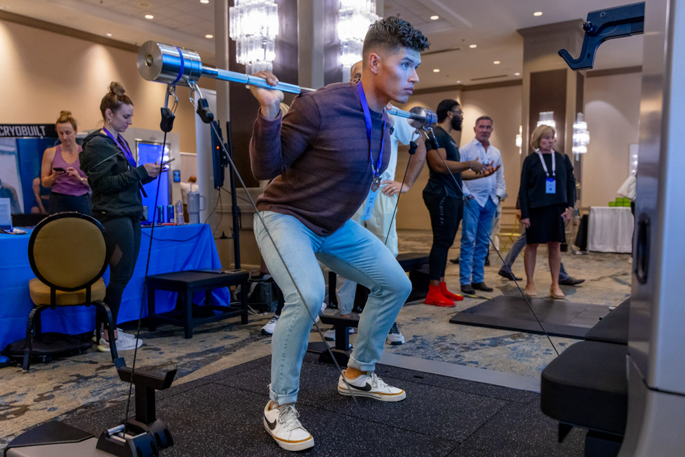 young man lifting weight